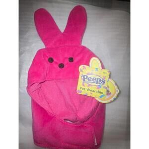 Peeps Pink Bunny Pet Costume Hat – Easter Dog Costume – Pet Wearable M/L – NW